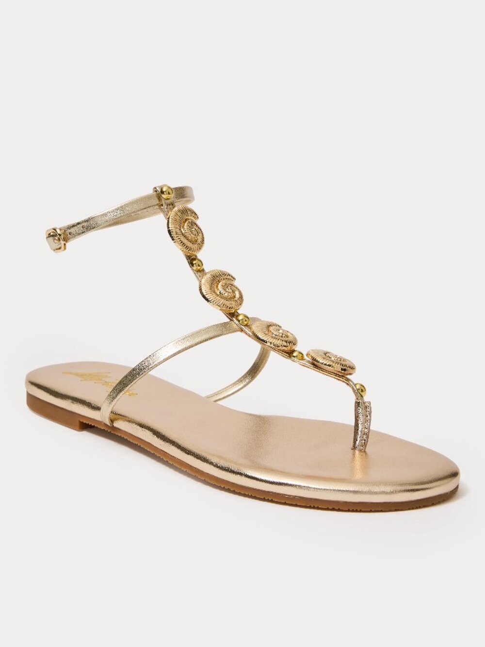 Lilly Pulitzer Dylann Gold Sandals